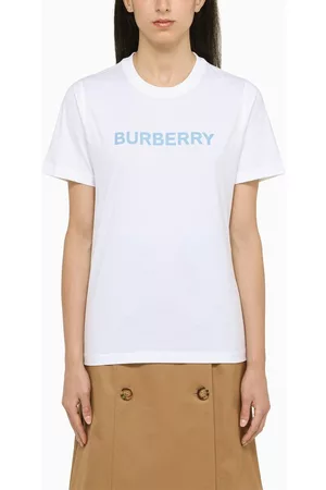 Burberry Women T-Shirts - /blue crew-neck T-shirt