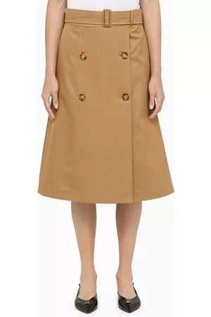 Burberry Women Skirts - Medium camel cotton skirt