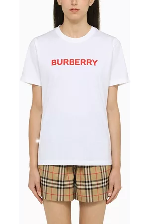 Burberry Women T-Shirts - /red crew-neck T-shirt