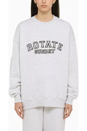 ROTATE Women Sweatshirts - Melange crewneck sweatshirt