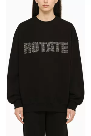 ROTATE Women Sweatshirts - Crewneck sweatshirt with crystals