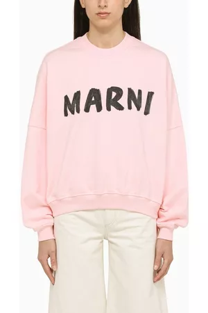 Marni Women Sweatshirts - Wide crew-neck sweatshirt