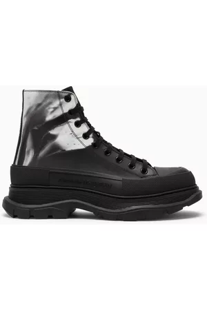 Alexander McQueen Men Ankle Boots - Tread Slick Solarised Flower boot