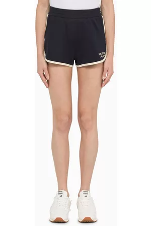 Sporty & Rich Women Shorts - Navy cotton-blend shorts