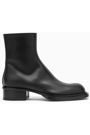 Alexander McQueen Men Ankle Boots - Leather cuban boot