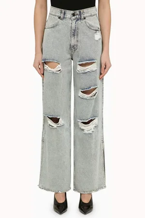 The Mannei Lathi wide denim jeans with wear
