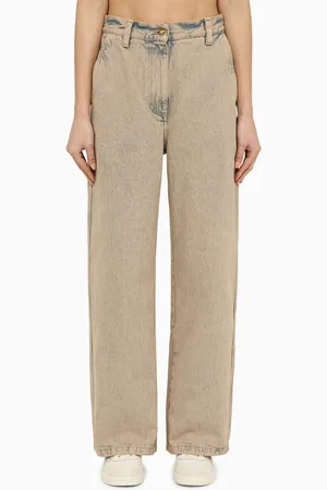 Palm Angels Wide jeans in pinkish denim