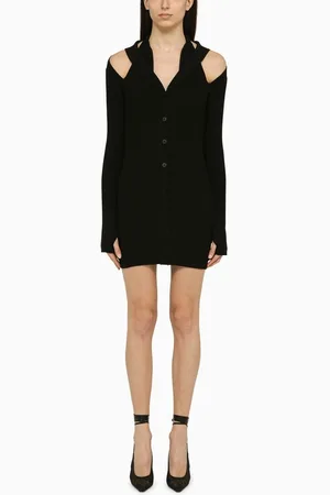 ANDREADAMO Ribbed mini dress with cut out