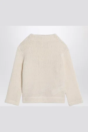 DOUUOD Ivory wool-blend jumper