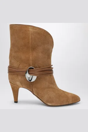 Isabel Marant Low cognac-coloured suede boot