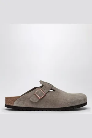 Birkenstock Taupe Boston sandal in suede