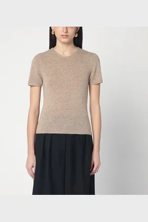 THE GARMENT Camel colour Como sweater in wool