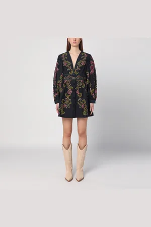 Farm Rio Printed cotton mini dress