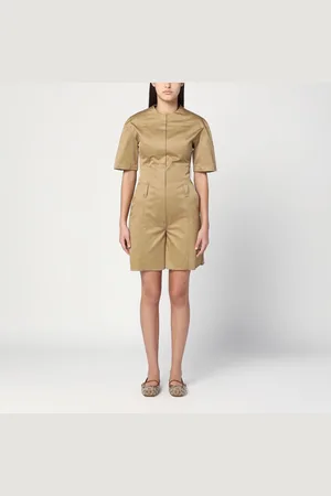 Thelatest Camel-coloured short jumpsuit in cotton