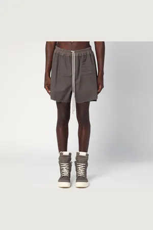 Rick Owens Dust-coloured shorts in cotton