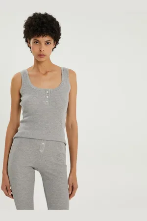 1989 STUDIO Light Waffle tank top