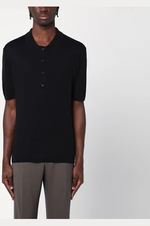 TAGLIATORE Silk-blend polo shirt