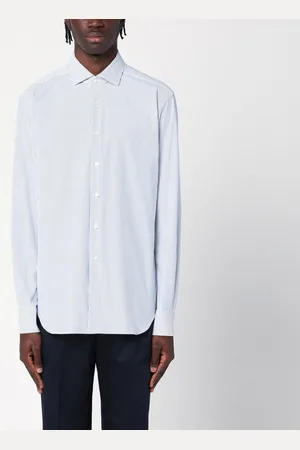 Xacus White shirt with blue stripes
