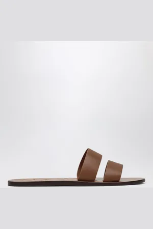 MANEBI Leather sandals with straps