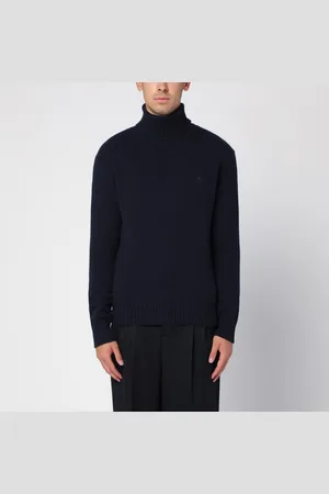 Ami Navy cashmere turtleneck jumper