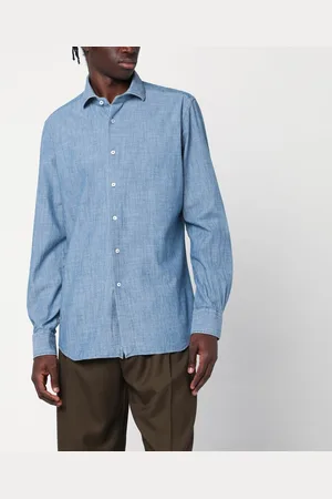 Xacus Light denim Tailor Fit shirt