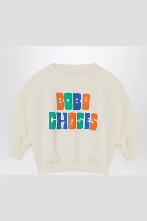 Bobo Choses Ivory Sweatshirt with Logo Print