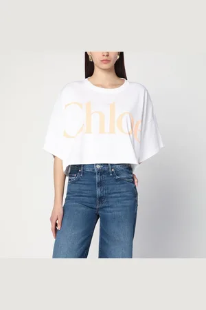 Chloé Cropped T-shirt with logo