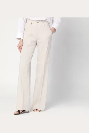 DEPARTMENT 5 Misa grey mélange trousers in linen blend
