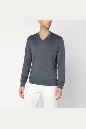 Brunello Cucinelli Dark sweater in silk and cotton