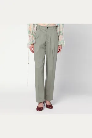 DEPARTMENT 5 Sage cotton trousers