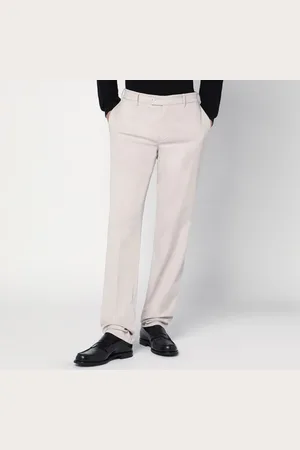 Brunello Cucinelli Greige cotton regular pants