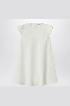 Il gufo Linen dress with ruffles
