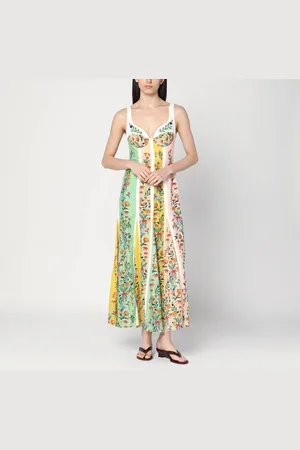 Farm Rio Floral printed linen-blend dress