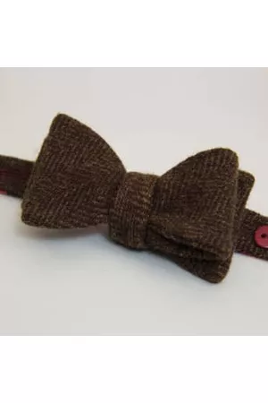 40 Colori Men Bow Ties - Herringbone Wool Bow Tie