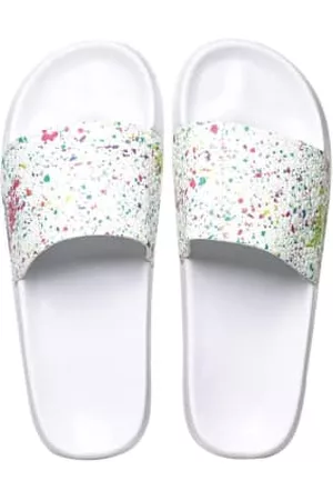Slydes Women Sandals - Rainbow Polyurethane Splattered Sandal