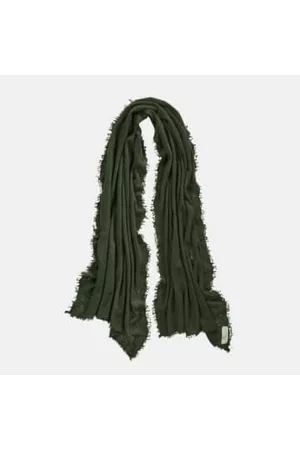 PUR SCHOEN Women Winter Scarves - Hand Felted Cashmere Soft Scarf Military + Gift