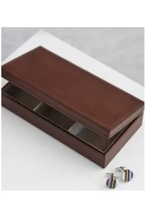 Life Of Riley Men Watches - Leather Cufflink Box