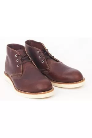 Red Wing Men Lace-up Boots - Brown Wing Chukka Boot 3141