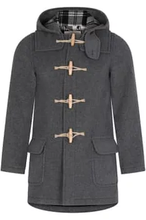 Burrows & Hare Men Duffle Coats - Water Repellent Wool Duffle Coat