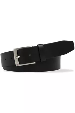 Tommy Hilfiger Men Belts - Flag Buckle Leather Belt