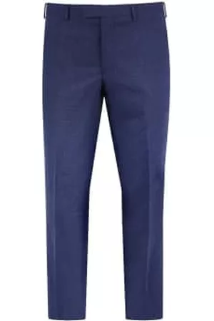 TORRE Men Suit Pants - Micro Houndstooth Suit Trousers - / Black