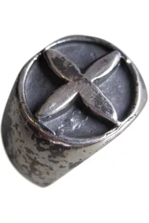 Collard Manson Women Rings - 925 Silver Oxidised Cross Ring