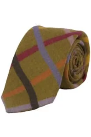 40 Colori Men Neckties - Crisscross Printed Wool Tie