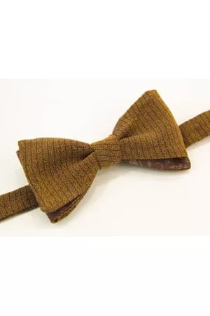 40 Colori Men Bow Ties - Melange Washed Silk Butterfly Bow Tie