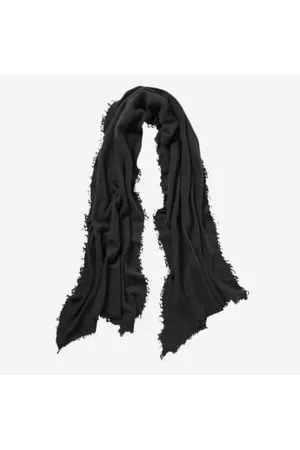 PUR SCHOEN Women Winter Scarves - Black Hand Felted Cashmere Soft Scarf + Gift