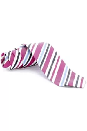 Valoria SA Men Neckties - Heavy Silk Stripes Fat Knot Tie