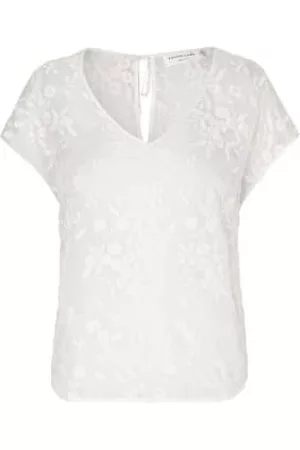 Rosemunde Women Lace-up Tops - Ivory Lace Top