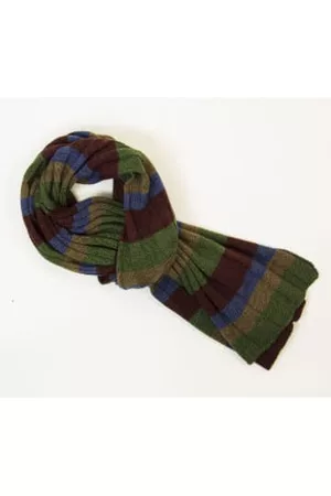 40 Colori Men Winter Scarves - Multi Striped Wool Scarf
