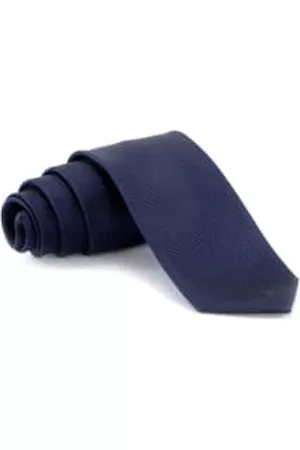 Lugo Necklace Men Neckties - Navy Silk Smooth Tie