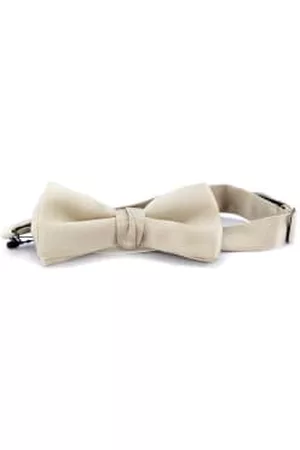 Valoria SA Men Bow Ties - Golden Silvery Silk Valiant Bow Tie